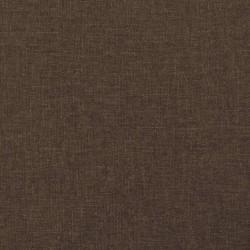 Tête de lit avec oreilles Marron foncé 83x23x118/128 cm Tissu 