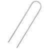 Piquets de sol en forme de U 25 pcs 15x3,5 cm acier galvanisé 
