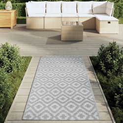 Tapis d'extérieur ARAKIL gris 80 x 150 cm PP 