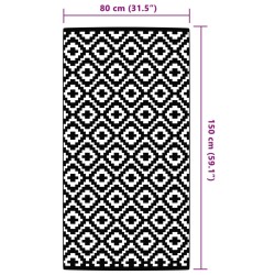 Tapis d'extérieur ARAKIL gris 80 x 150 cm PP 
