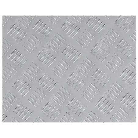Plaques en aluminium à motifs en diamants 4 pcs Antidérapantes 50x40 cm 