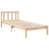 Cadre de lit extra long sans matelas 100x210 cm bois massif pin 