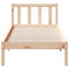 Cadre de lit extra long sans matelas 100x210 cm bois massif pin 