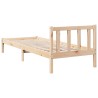 Cadre de lit extra long sans matelas 100x210 cm bois massif pin 