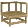 Salon de jardin 7 pcs bois de pin imprégné 