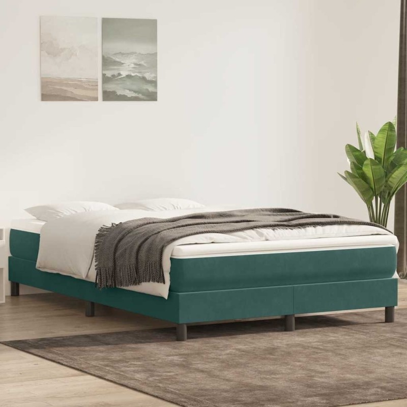 Sommier à lattes de lit sans matelas vert foncé 140x220cm Sommier à lattes de lit sans matelas vert foncé 140x220cm