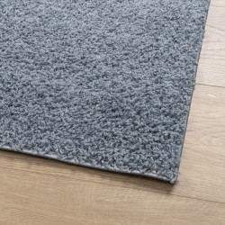 Tapis shaggy PAMPLONA poils longs moderne bleu 60x110 cm 