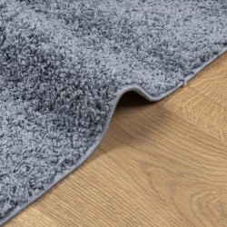 Tapis shaggy PAMPLONA poils longs moderne bleu 60x110 cm 