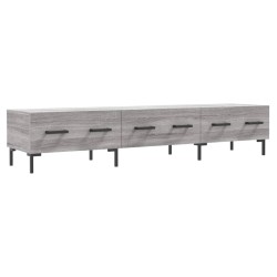 Meuble TV sonoma gris 150x36x30 cm bois d'ingénierie 