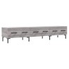 Meuble TV sonoma gris 150x36x30 cm bois d'ingénierie 