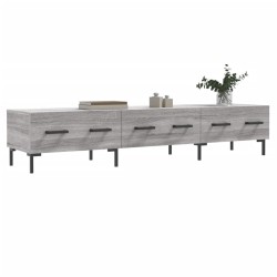 Meuble TV sonoma gris 150x36x30 cm bois d'ingénierie 