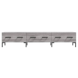 Meuble TV sonoma gris 150x36x30 cm bois d'ingénierie 