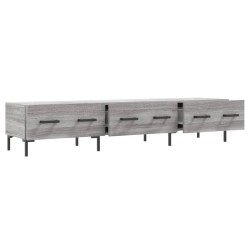 Meuble TV sonoma gris 150x36x30 cm bois d'ingénierie 