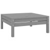 Salon de jardin 8 pcs Gris Bois de pin massif 