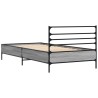 Cadre de lit sans matelas sonoma gris 100x200 cm 