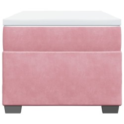 Sommier à lattes de lit avec matelas Rose 90x190 cm Velours 
