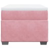 Sommier à lattes de lit avec matelas Rose 90x190 cm Velours 