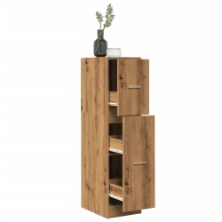 Armoire d'apothicaire chêne artisanal bois d'ingénierie 