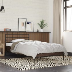 Cadre de lit sans matelas chêne marron 100x200 cm 