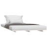 Cadre de lit sans matelas blanc 100x200 cm bois de pin massif 