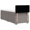 Sommier à lattes de lit avec matelas Taupe 90x190 cm Tissu 