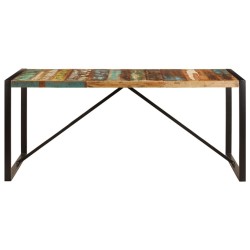 Table de salle à manger 180x90x75 cm Bois de récupération 