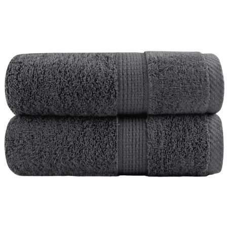 Serviettes de visage de qualité sup. SOLUND 2 pcs anthracite 