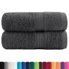 Serviettes de visage de qualité sup. SOLUND 2 pcs anthracite 