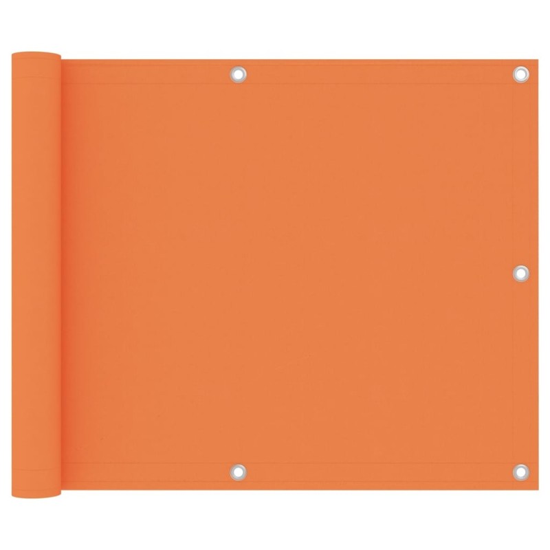 Écran de balcon Orange 75x400 cm Tissu Oxford 