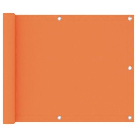 Écran de balcon Orange 75x400 cm Tissu Oxford 