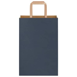 Sacs en papier 50 pcs avec poignées bleu 21x11x31 cm 