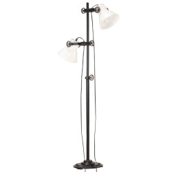 Lampadaire avec 2 abat-jour Blanc E27 Fonte 