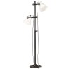 Lampadaire avec 2 abat-jour Blanc E27 Fonte 