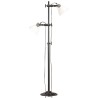 Lampadaire avec 2 abat-jour Blanc E27 Fonte 