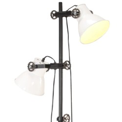 Lampadaire avec 2 abat-jour Blanc E27 Fonte 