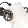 Lampadaire avec 2 abat-jour Blanc E27 Fonte 