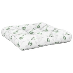 Coussin de palette à motif de feuilles 58x58x10 cm tissu oxford 