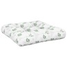 Coussin de palette à motif de feuilles 58x58x10 cm tissu oxford 
