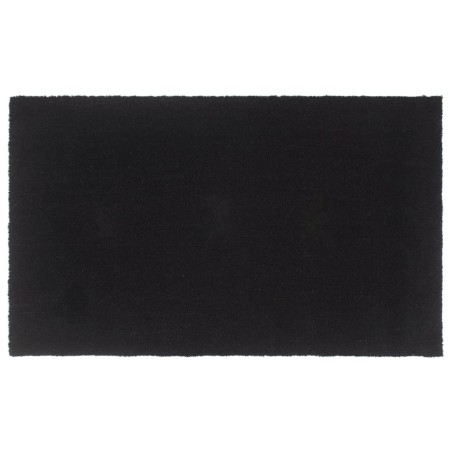 Tapis de porte noir 90x150 cm fibre de coco touffeté 