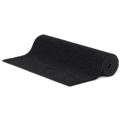 Tapis de porte noir 90x150 cm fibre de coco touffeté 