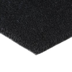 Tapis de porte noir 90x150 cm fibre de coco touffeté 
