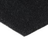 Tapis de porte noir 90x150 cm fibre de coco touffeté 