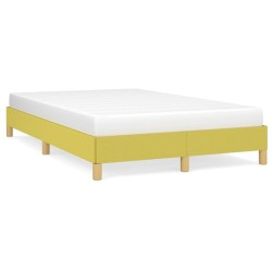 Cadre de lit sans matelas vert 120x200 cm tissu 