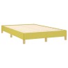Cadre de lit sans matelas vert 120x200 cm tissu 