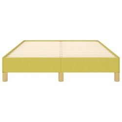 Cadre de lit sans matelas vert 120x200 cm tissu 