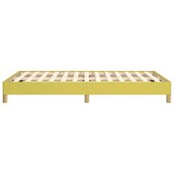 Cadre de lit sans matelas vert 120x200 cm tissu 