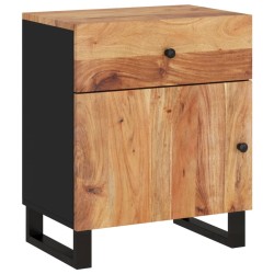 Table de chevet 50x33x60cm Bois d'acacia solide et d'ingénierie 