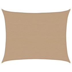 Voile d'ombrage 160 g/m² Taupe 6x8 m PEHD 
