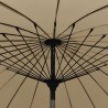 Parasol d'extérieur avec mât en aluminium 270 cm Taupe 