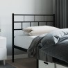 Tête de lit métal noir 80 cm 